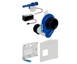 Geberit HyTronic comando per orinatoio da incasso con azionamento elettronico del risciacquo, alimentazione a rete, 116086001, HyTronic bianco/blu [Orinatoi > Accessori orinatoio]