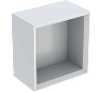 Geberit iCon mensola quadrata, 22,5x23,3x13,2 cm, 502321, Colorazione: Frontale/carcassa: bianco/laccato lucido, maniglia: bianco/opaco verniciato a polvere - 502.321.01.1