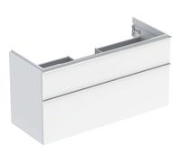 Geberit iCon - Mobiletto sottolavabo 1184x615x476 mm, 2 cassetti, bianco lucido 502.306.01.2