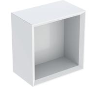 Geberit iCon mensola quadrata, 22,5x23,3x13,2 cm, 502321, Colorazione: Frontale/carcassa: bianco/laccato lucido, maniglia: bianco/opaco verniciato a polvere - 502.321.01.1