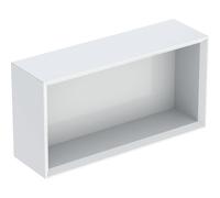 Geberit iCon mensola rettangolare, 45x23,3x13,2 cm, 502322, Colorazione: Frontale/carcassa: bianco/laccato lucido, maniglia: bianco/opaco verniciato a polvere - 502.322.01.1
