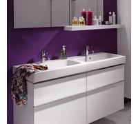 Geberit iCon lavabo double 120x48,5cm blanc, 124120600, 124120600, Colorazione: Bianco, con KeraTect