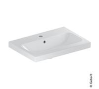 Geberit iCon Light lavabo, 60 cm x 42 cm, avec trou pour robinetterie, avec trop-plein,501841, 501.841.00.1, 501.841.00.1, Colorazione: Bianco