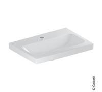 Geberit iCon Light lavabo, 60 cm x 42 cm, avec trou pour robinetterie, sans trop-plein,501841, 501.841.00.5, 501.841.00.5, Colorazione: Bianco