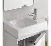 Geberit iCon lave-mains 38x28cm, blanc, avec trou pour robinetterie à droite, 124736000, 124736000, Colorazione: Bianco