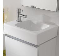 Geberit iCon lave-mains 38x28cm, blanc, avec trou pour robinetterie à gauche, 124836600, 124836600, Colorazione: Bianco, con KeraTect