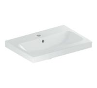 Geberit iCon Light lavabo, 60 cm x 42 cm, avec trou pour robinetterie, avec trop-plein,501841, 501841002, 501841002, Colorazione: bianco/KeraTect - CM