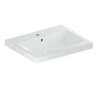 Lavabo Geberit iCon Light, 60 cm x 48 cm, con foro per rubinetto, con sfioratore,501834, Colorazione: bianco/KeraTect - CM