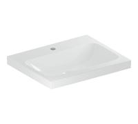 Lavabo Geberit iCon Light, 60 cm x 48 cm, con foro per rubinetto, senza sfioratore,501834, Colorazione: bianco - 501.834.00.5