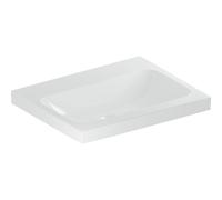 Lavabo Geberit iCon Light, 60 cm x 48 cm, senza foro per rubinetto, senza sfioratore,501834, Colorazione: bianco/KeraTect - 501.834.00.8
