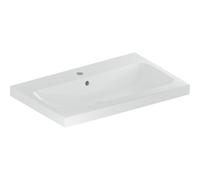 Lavabo Geberit iCon Light, 75 cm x 48 cm, con foro per rubinetto, con sfioratore,501835, Colorazione: bianco - CM
