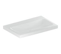 Lavabo Geberit iCon Light, 75 cm x 48 cm, senza foro per rubinetto, senza sfioratore,501835, Colorazione: bianco - 501.835.00.7