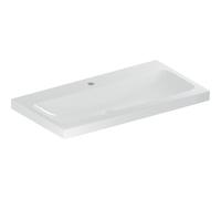 Lavabo Geberit iCon Light, 90 cm x 48 cm, con foro per rubinetto, senza sfioratore,501836, Colorazione: bianco/KeraTect - 501.836.00.6