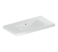 Lavabo Geberit iCon Light, 90 cm x 48 cm, senza foro per rubinetto, con sfioratore,501840, Colorazione: bianco - 501.840.00.3