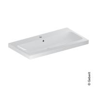 Geberit iCon Light lavabo, 90 cm x 48 cm, avec trou pour robinetterie, avec trop-plein,501836, 501836001, 501836001, Colorazione: bianco - CM