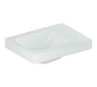 Lavamano Geberit iCon Light, 38 cm x 28 cm, senza foro per rubinetto, senza troppopieno, superficie di appoggio a destra, 501830, Colorazione: bianco - 501.830.00.3