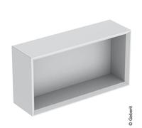 Geberit iCon mensola rettangolare, 45x23,3x13,2 cm, 502322, Colorazione: Frontale/carcassa: bianco/laccato opaco, maniglia: bianca/verniciata a polvere opaca - 502.322.01.3