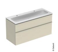 Geberit iCon mobile con lavabo doppio, 2 scomparti estraibili, 502334JL1, iCon [Mobili da Bagno > Mobili con Doppio Lavabo]