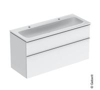 Geberit iCon mobile con lavabo doppio, 2 scomparti estraibili, 502338012, iCon [Mobili da Bagno > Mobili con Doppio Lavabo]