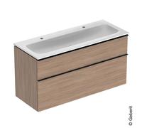 Geberit iCon mobile con lavabo doppio, 2 scomparti estraibili, 502338JH1, iCon [Mobili da Bagno > Mobili con Doppio Lavabo]