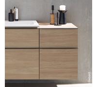 Geberit iCon armoire latérale, 2 tiroirs, 45x60x47,6 cm, 502315, 502315JH1, 502315JH1, Colorazione: Frontale/carcassa: struttura in legno di quercia/melamina, manico: lava/verniciato a polvere opaco -
