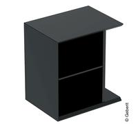 Elément latéral Geberit iCon avec box à poussières, suspendu, 37x40x27,3 cm, 502325, 502.325.JK.1, 502.325.JK.1, Colorazione: laccato lava opaco