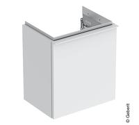 Mobiletto Geberit iCon per lavabo, 1 anta destra, 37x41,5x27,9 cm, 502300, Colorazione: Frontale/carcassa: bianco/laccato opaco, maniglia: bianca/verniciata a polvere opaca - 502.300.01.3