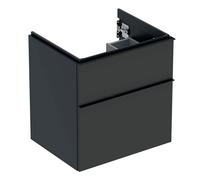 Mobiletto Geberit iCon per lavabo, 2 cassetti, 59,2x61,5x47,6 cm, 502303, Colorazione: Frontale/carcassa: lava/opaco laccato, manico: lava/opaco verniciato a polvere - 502.303.JK.1