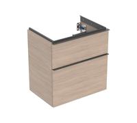 Geberit iCon meuble sous-lavabo, saillie réduite, 59,2x61,5x41,6 cm, 502307, 502307JH1, 502307JH1, Colorazione: Frontale/carcassa: struttura in legno di quercia/melamina, manico: lava/verniciato a pol