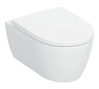 Geberit iCon Set WC suspendu rinçage profond, design céramique fermé, TurboFlush, siège de WC inclus, 503.046.JT.1, 503.046.JT.1, Colorazione: Bianco opaco