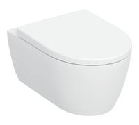 Geberit iCon Set WC suspendu rinçage profond, design céramique fermé, TurboFlush, siège de WC inclus, 503.045.00.1, 503.045.00.1, Colorazione: bianco