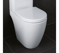 Geberit iCon WC di lavaggio, senza bordo, 6l, a pavimento, scarico multi 200460, forma chiusa, Colorazione: Bianco, con KeraTect