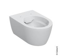 Geberit iCon WC sospeso con sciacquone basso, senza bordo, forma chiusa, 6l, 501661, Colorazione: Bianco - 501.661.00.1