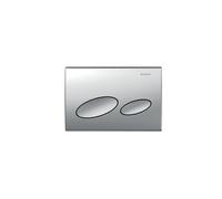 Geberit Kappa20 plaques de déclenchement pour rinçage à 2 quantités, déclenchement depuis dessus/devant pour UP200, 115.228.46.1, 115.228.46.1, Colorazione: Cromo Opaco