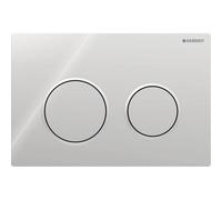 Geberit Kappa21 Plaque de déclenchement pour rinçage à 2 quantités, déclenchement depuis dessus/devant, 115240KH1, 115240KH1, Colorazione: cromato lucido / cromato opaco - CM