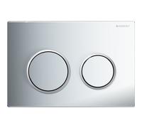 Geberit Kappa21 plaques de déclenchement pour rinçage à 2 quantités, déclenchement depuis dessus/devant, 115240KH1, 115240KH1, Colorazione: cromato lucido / cromato opaco - CM