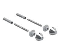 Geberit Kit de fixation pour urinoir avec capuchons en plastique chromé, 521011000, 521011000
