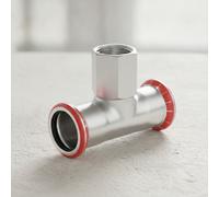 Geberit Mapress acciaio al carbonio Raccordo a T con filetto interno, DN 32 / 20