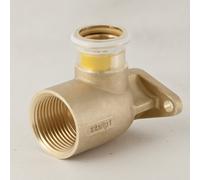 Geberit Mapress Rame Gomito di raccordo a 90° sfalsato, interasse 50 mm (Gas), D