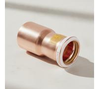 Geberit Mapress Riduzione in rame con estremità a innesto (gas), DN 50 / 32, 346