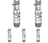 Geberit - Meccanismo a filo Geberit con cestino (240.637.00.1), colore casuale (Confezione da 5)