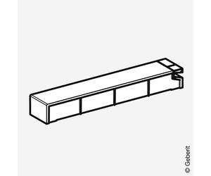 Geberit Monolith coperchio cassetta di scarico per modulo sanitario Monolith per WC, 243440TA1, Monolith grigio [WC > Ricambi WC]
