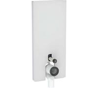 Geberit Monolith modulo WC a pavimento 131033TD5 114cm entrata post. centro gomito P bianco/alluminio