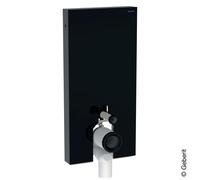 Geberit Monolith module sanitaire pour WC au sol, 101 cm, entrée deau latérale, avec tubulure de raccordement P, 131003SJ6, 131003SJ6, Colorazione: Vetro nero / Alluminio cromo nero - CM