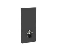 Geberit Monolith modulo sanitario per WC sospeso, 131031CD5, Monolith nero satinato/nero cromato spazzolato [Elementi ad Incasso > Elementi Incasso per WC]