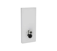 Geberit Monolith modulo sanitario per WC sospeso, 131031TD5, Monolith bianco satinato/alluminio spazzolato [Elementi ad Incasso > Elementi Incasso per WC]