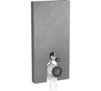 Modulo sanitario Geberit Monolith PLUS per WC a colonna, 101 cm, attacco acqua laterale, con tubo di collegamento a P, Colorazione: Gres effetto ardesia / Alluminio cromo nero - 131.203.00.7