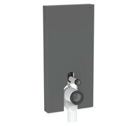 Geberit Monolith Plus modulo sanitario per WC a pavimento, 131203CD7, Monolith Plus nero satinato/nero cromato spazzolato [Elementi ad Incasso > Elementi Incasso per WC]