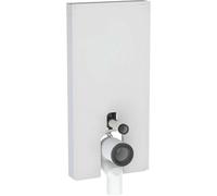 Geberit Monolith Plus modulo sanitario per WC a pavimento, 131203TD7, Monolith Plus bianco satinato/alluminio spazzolato [Elementi ad Incasso > Elementi Incasso per WC]