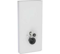 Geberit Monolith PLUS module sanitaire pour WC suspendu, 101 cm, entrée deau latérale, avec tubulure de raccordement, 131.222.TD.7, 131.222.TD.7, Colorazione: Vetro bianco / alluminio spazzolato